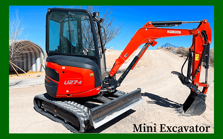 Mini Excavator Kubota U27-4 Lincoln County Services LCServices.net